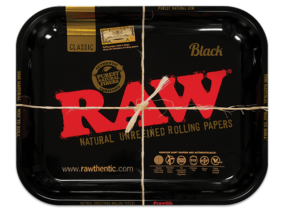 Raw Black Rolling Tray - Large