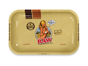 Raw Girl Rolling Tray - Small