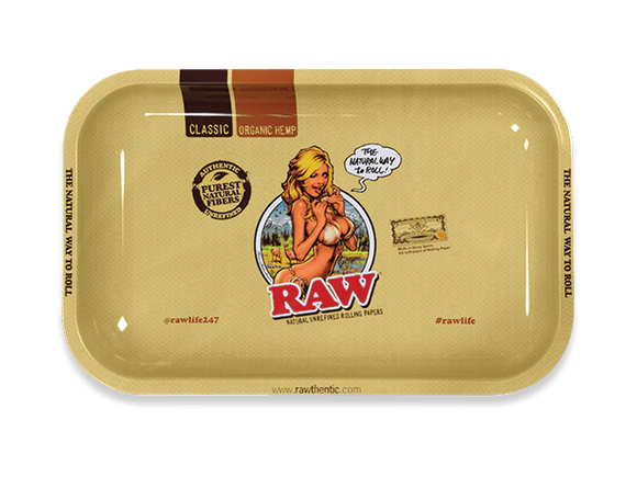 Raw Girl Rolling Tray - Small